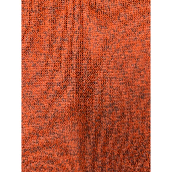 Lands End Sweater Fleece 1/4 Zip Pull Over Heathered Deep Red Men's Medium Tall - Picture 7 of 9